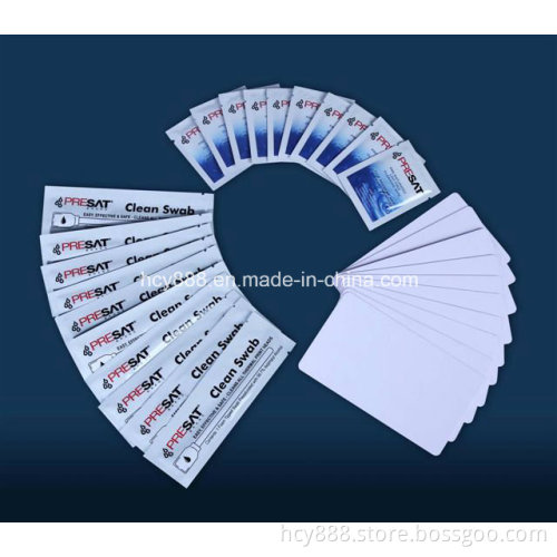 Pre-Saturated Ipa Plastic Cleaning Cards for ID Card Printer